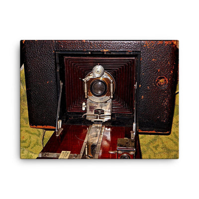 1892 Blair Camera by American Camera Company canvas print on a plain backdrop in size 18