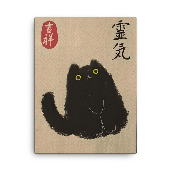 HARAJUKU BIBLE ～BLACK CATS Early Times … japanese-cat-art-print---black