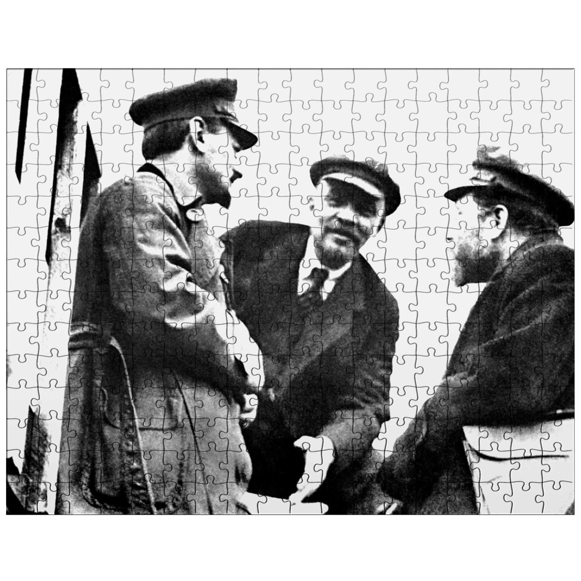 Leon Trotsky, Vladimir Lenin and Lev Kamenev jigsaw puzzle