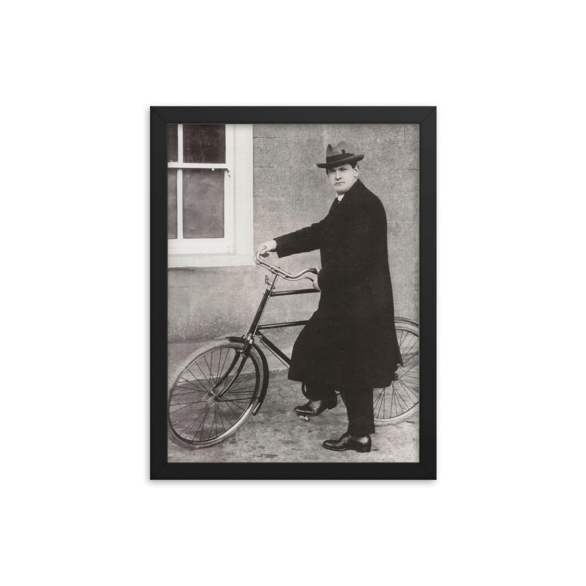 Michael Collins framed print on a plain backdrop in size 12"x16".