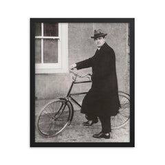 Michael Collins framed print on a plain backdrop in size 16"x20".