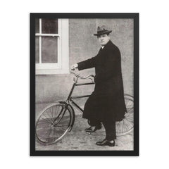 Michael Collins framed print on a plain backdrop in size 18"x24".