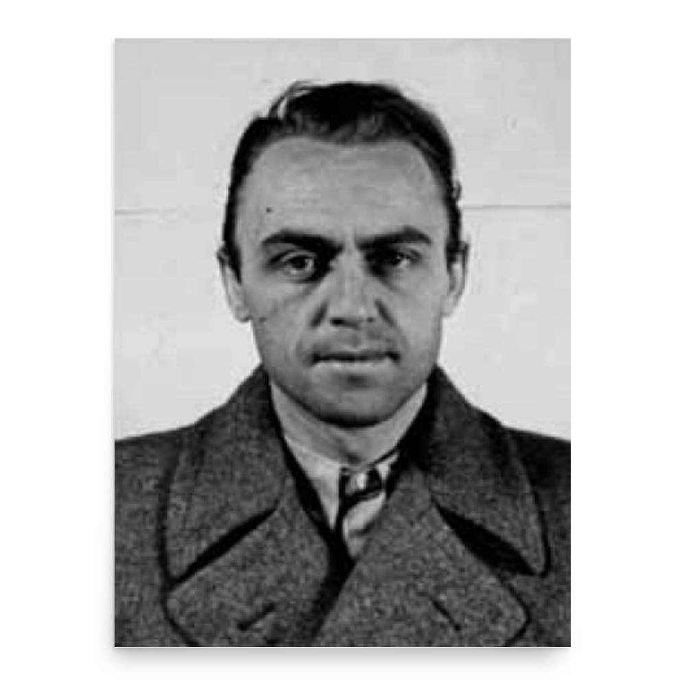 Alfred Naujocks poster print, in size 18x24 inches.