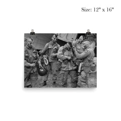 101st Airborne Division's Filthy Thirteen Preparing to Parachute into France, D-Day, June 6, 1944 poster 3