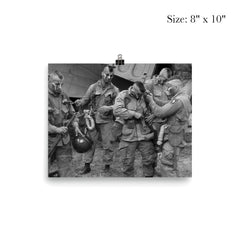 101st Airborne Division's Filthy Thirteen Preparing to Parachute into France, D-Day, June 6, 1944 poster 4