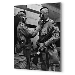101st Airborne Mohawk Haircut Paratroopers (Filthy Thirteen) metal print mockup