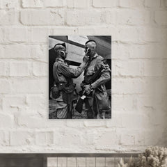 101st Airborne Mohawk Haircut Paratroopers (Filthy Thirteen) metal print mockup