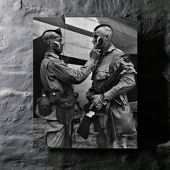 101st Airborne Mohawk Haircut Paratroopers (Filthy Thirteen) metal print mockup