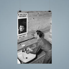 "If You Talk Too Much, This Man May Die - WWII Mirror" poster 9