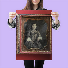 6th Plate Daguerreotype in Full Case with Fabulous Dress poster 3