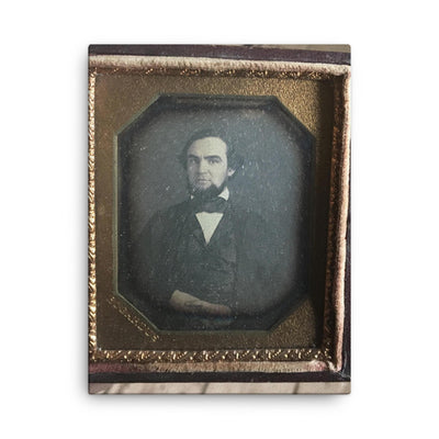 6th Plate of Abraham Bogardus, NYC canvas print on a plain backdrop in size 18