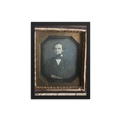 6th Plate of Abraham Bogardus, NYC framed print on a plain backdrop in size 12"x16".