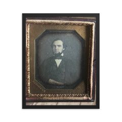 6th Plate of Abraham Bogardus, NYC framed print on a plain backdrop in size 16"x20".