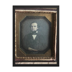 6th Plate of Abraham Bogardus, NYC framed print on a plain backdrop in size 18"x24".