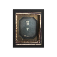 6th Plate of Abraham Bogardus, NYC framed print on a plain backdrop in size 8"x10".