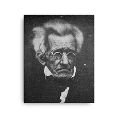 78-Year-Old Andrew Jackson, 1845 canvas print on a plain backdrop in size 16"x20".