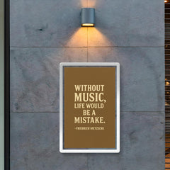 “Without music life would be a mistake ” Friedrich Nietzsche poster 2