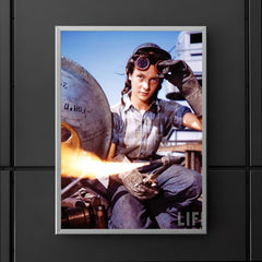 A 20-Year-Old Female Welder During WWII, Photo by Bernard Hoffman, 1943 poster 5