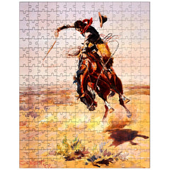 A Bad Hoss by Charles Marion Russell jigsaw puzzle