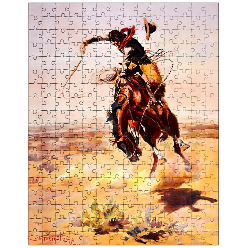A Bad Hoss by Charles Marion Russell jigsaw puzzle