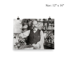 A bartender pouring a drink in 1910, New York City poster 3