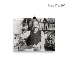 A bartender pouring a drink in 1910, New York City poster 4