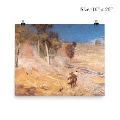 A Break Away by Tom Roberts, 1891 poster 2
