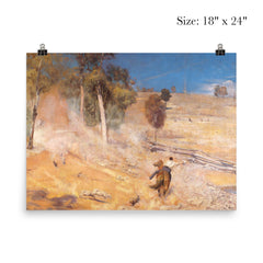 A Break Away by Tom Roberts, 1891 poster 5
