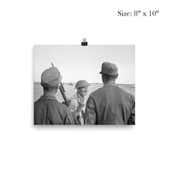 A British Soldier Giving a V-for-Victory Sign to German Prisoners at El Alamein, 26 October 1942 poster 4