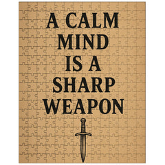 A calm mind is a sharp weapon jigsaw puzzle