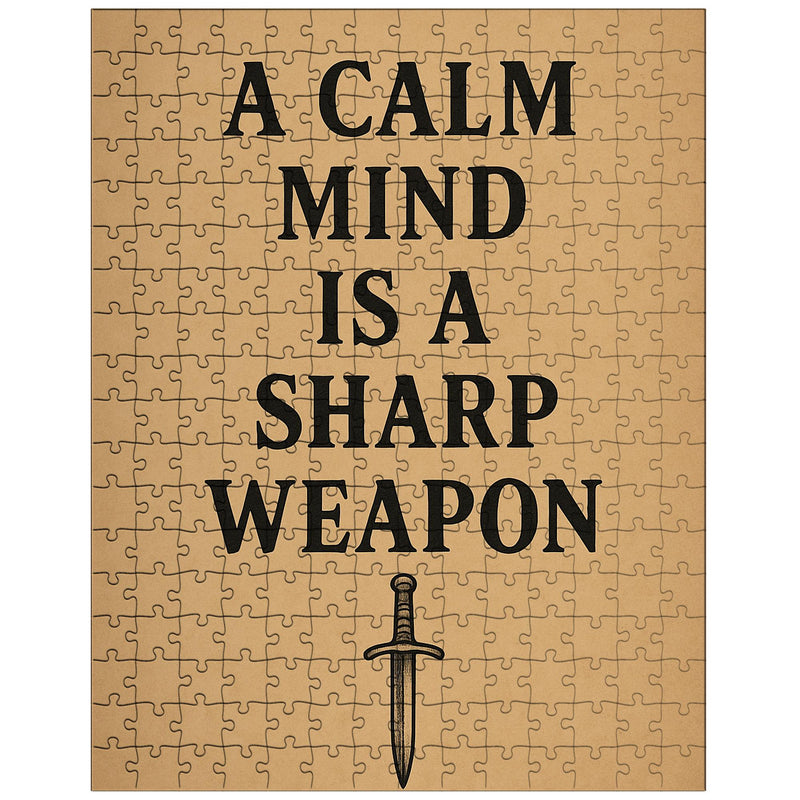 A calm mind is a sharp weapon jigsaw puzzle
