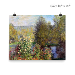 A Corner of the Garden at Montgeron by Claude Monet, 1877 poster 2