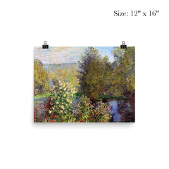 A Corner of the Garden at Montgeron by Claude Monet, 1877 poster 3