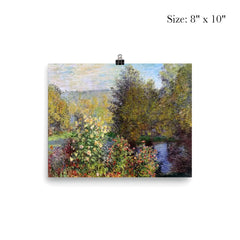 A Corner of the Garden at Montgeron by Claude Monet, 1877 poster 4