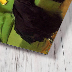 A Decadent Girl - After The Ball by Ramon Casas metal print mockup