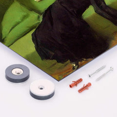 A Decadent Girl - After The Ball by Ramon Casas metal print mockup