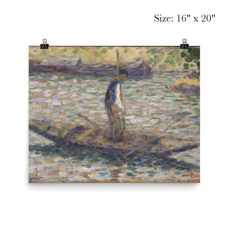 A Fisherman by Georges Seurat poster 2