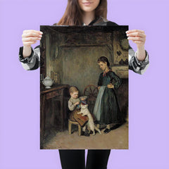 A French Interior by Adolf von Becker poster 3