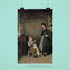 A French Interior by Adolf von Becker poster 6