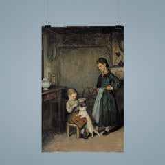 A French Interior by Adolf von Becker poster 9