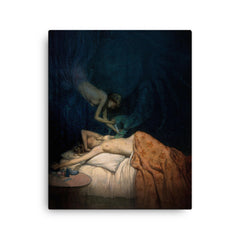 A Giant Claw by Richard Tennant Cooper canvas print on a plain backdrop in size 16"x20".