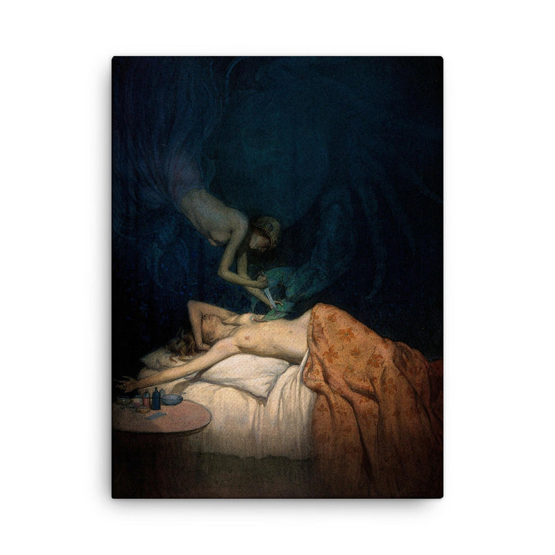 A Giant Claw by Richard Tennant Cooper canvas print on a plain backdrop in size 18