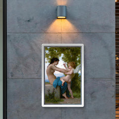 A Girl Defending Herself against Eros by William-Adolphe Bouguereau poster 2