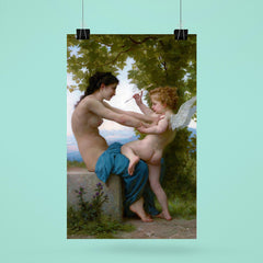 A Girl Defending Herself against Eros by William-Adolphe Bouguereau poster 6