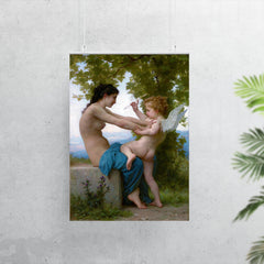 A Girl Defending Herself against Eros by William-Adolphe Bouguereau poster 7