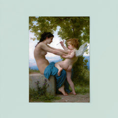 A Girl Defending Herself against Eros by William-Adolphe Bouguereau poster 8