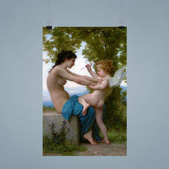A Girl Defending Herself against Eros by William-Adolphe Bouguereau poster 9