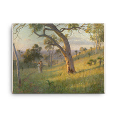 A Golden Hour by Florence Fuller, 1905 canvas print on a plain backdrop in size 18"x24".