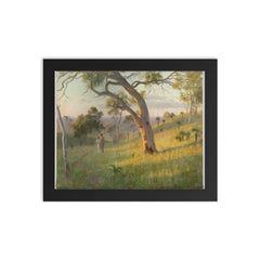 A Golden Hour by Florence Fuller, 1905 framed print on a plain backdrop in size 8"x10".