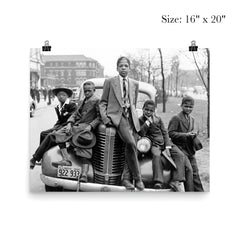 A group of Southside boys pose for a portrait on Easter Morning - Chicago, Illinois, 1941 poster 2